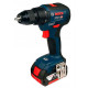 Акумуляторний дриль-шуруповерт Bosch GSR 18V-50 Professional, 2 акб GBA 18V 2 Ah і з/п, у кейсі