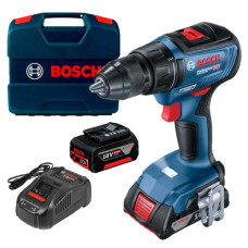 Акумуляторний дриль-шуруповерт Bosch GSR 18V-50 Professional, 1 акб GBA 18V 5 Ah, 1 акб GBA 18V 2 Ah і з/п, у кейсі