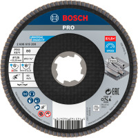Пелюстковий шліфувальний круг Bosch PRO X571 125х22.23 мм G80 X-Lock