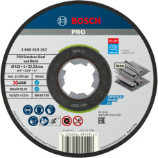 Круг відрізний Bosch X-Lock PRO Stainless Steel and Metal 125×1×22.23 мм