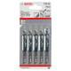 Пилка для лобзика Bosch по дереву T 111 C, 3х100 мм, 5 шт