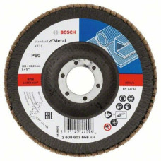 Пелюстковий шліфувальний круг Bosch Standard for Metal X431 125x22.23 мм K80