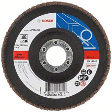 Пелюстковий шліфувальний круг Bosch Expert for Metal X551 125x22.23 мм K40