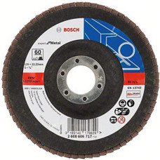 Пелюстковий шліфувальний круг Bosch Expert for Metal X551 125x22.23 мм K60