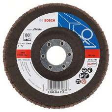 Пелюстковий шліфувальний круг Bosch Expert for Metal X551 125x22.23 мм Р80