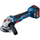 Акумуляторна кутова шліфмашина Bosch GWS 18V-10 Professional, 2 акб GBA 18V 5.0Ah, з/п GAL 1880 CV