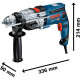 Дриль ударний Bosch GSB 20-2 ШЗП Professional в L-CASE