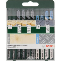 Набір пиляльних полотен для лобзика Bosch Mixed Wood and Metal 10 шт