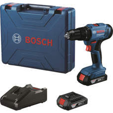Акумуляторний ударний дриль-шуруповерт Bosch GSB 183-Li Professional, 2 акб 18 V 2 Ah та з/п GAL 18V-20, у кейсі