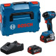 Акумуляторний ударний гайковерт Bosch GDR 18V-220 C Professional, 2 акб GBA 18V 5.0Ah і з/п GAL 18V-40, у кейсі