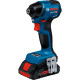 Акумуляторний ударний гайковерт Bosch GDR 18V-220 C Professional, 2 акб GBA 18V 5.0Ah і з/п GAL 18V-40, у кейсі