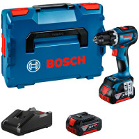 Акумуляторний дриль-шуруповерт Bosch GSR 18V-90 C Professional, 2 акб GBA 18V 5.0 Ah і з/п GAL 18V-40, у L-BOXX 136
