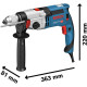 Дриль ударний Bosch GSB 24-2 ШЗП Professional в L-CASE