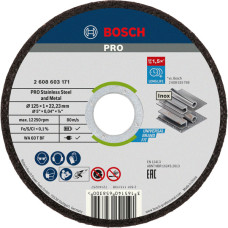 Відрізний круг Bosch PRO Stainless Steel and Metal 125x1x22,23 мм, 10 шт