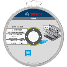 Круг відрізний Bosch Standard for Inox 125х1.6х22.23 мм, 10 шт