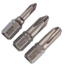 Біти Bosch Extra-Hart, PH1, PH2, PH3, 25 мм, 3 шт