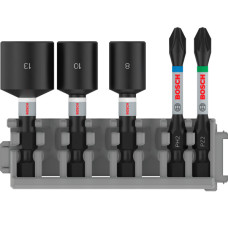 Набір біт і торцевих ключів Bosch Impact Control, 5 шт