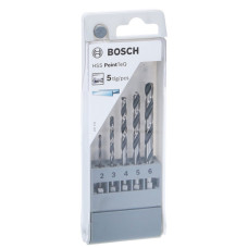 Набір свердел по металу Bosch HSS PointTeQ Hex, 5 шт