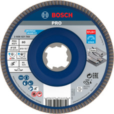 Шліфувальний пелюстковий круг Bosch X571 X-Lock 125 мм G80