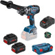 Акумуляторний дриль-шуруповерт Bosch GSR 18V-150 C Professional, 2 акб ProCORE18V 8.0 Ah, з/у GAL 1880 CV в L-BOXX 136