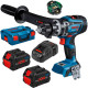Акумуляторний ударний дриль-шуруповерт Bosch GSB 18V-150 C Professional з 2 акб ProCORE18V 8.0 Ah, з/п GAL 1880 CV в L-BOXX 136