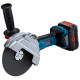 Акумуляторна кутова шліфмашина Bosch GWS 18V-180 P Professional, з 3 дисками, без акб