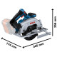 Акумуляторна дискова пила Bosch GKS 185-LI Professional без акб і з/п з диском Standard for Wood