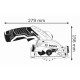 Акумуляторна дискова пила Bosch GKS 12V-26 Professional без акб і з/п з диском Standard for Wood