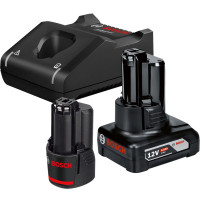 Набір 2 акумулятори Bosch GBA 12V 2.0Ah та 4.0Ah, з/п GAL 12V-40