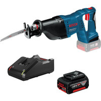 Акумуляторна шабельна пила Bosch GSA 18 V-LI Professional з 1 акб GBA 18V 4 Ah і з/п GAL 18V-40, в картоні