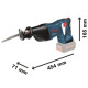 Акумуляторна шабельна пила Bosch GSA 18 V-LI Professional з 1 акб GBA 18V 4 Ah і з/п GAL 18V-40, в картоні