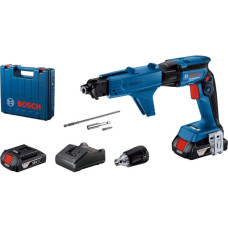 Акумуляторний шуруповерт Bosch GTB 185-LI Professional, 2 акб GBA 18V 2.0 Ah і з/п GAL 18V-20, з GMA 55 в кейсі