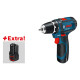 Акумуляторний дриль-шурупокрут Bosch GSR 12V-15 Professional, 2 акб GBA 12V 2.0Ah, з/п GAL 12V-20 і набір інструментів у кейсі
