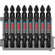 Набір ударних біт Bosch Pro Impact PH2, 65 мм, 8 шт
