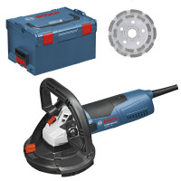 Шліфмашина по бетону Bosch Professional GBR 15 CAG, у кейсі L-Boxx 238 з 3 щітковими вінцями