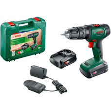 Акумуляторний ударний дриль-шуруповерт Bosch UniversalImpact 18V з 2 акб 1.5 Ah та з/п AL 1810 CV, у кейсі