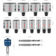 Набір коронок Bosch PRO Multi Material PC Plus, 14 шт