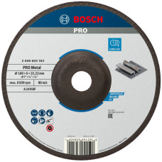 Зачисний круг Bosch PRO Metal 180х6х22.23 мм