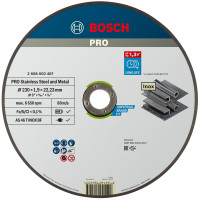 Відрізний круг Bosch PRO Stainless Steel and Metal 230x1.9x22.23 мм