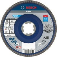 Пелюстковий шліфувальний круг Bosch PRO X571 125x22.23 мм G40 X-Lock