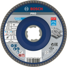 Пелюстковий шліфувальний круг Bosch PRO X571 125x22.23 мм G40 X-Lock