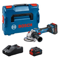 Акумуляторна кутова шліфмашина Bosch GWS 18V-15 SC Professional з 2 акб ProCORE 18V 8 Ah, з/п GAL 18V-160 в L-BOXX 136