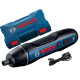 Акумуляторна електровикрутка Bosch GO 2 Professional, у кейсі з USB зарядкою