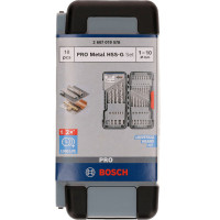 Набір 18 HSS-G свердел Bosch Tough Box, 1-10 мм