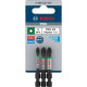 Набір ударних біт Bosch PRO PZ1, PZ2, PZ3, 55 мм, 3 шт