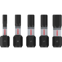 Набір ударних біт Bosch PRO H3, H4, H5, H6, 25 мм, 5 шт