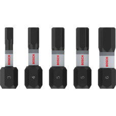 Набір ударних біт Bosch PRO H3, H4, H5, H6, 25 мм, 5 шт