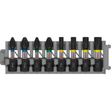 Набір ударних біт Bosch PRO PH, PZ, H, TX 25 мм, 8 шт