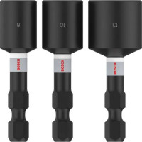 Набір ударних головок Bosch PRO Nutseter Impact, 3 шт