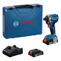 Акумуляторний ударний гайковерт Bosch GDR 18V-215 Professional, 2 акб GBA 18V 2.0Ah та з/п GAL 18V-20  у кейсі
